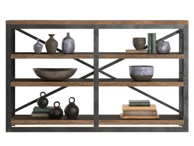 CONSOLE FRENCH LIBRARY small 3D model