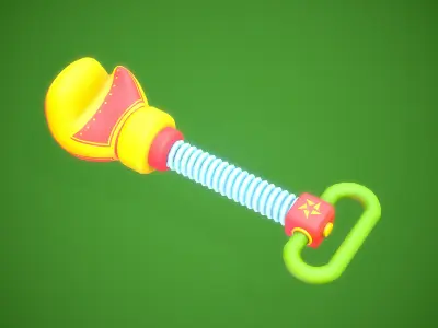 Game Ready Stylized Boxing Weapon Low-poly 3D model