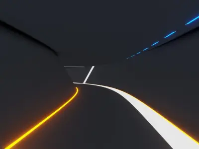 Neon Tunnel 3D model