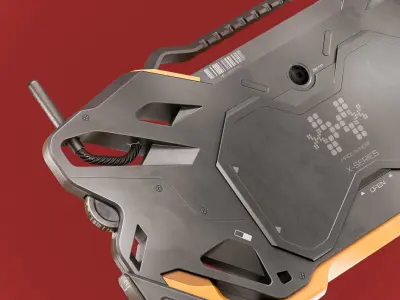 Sci-fi Controller Device X2 PBR Low-poly 3D model