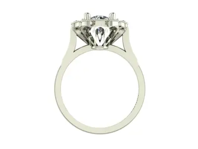 Antique Cluster Ring 3D print model