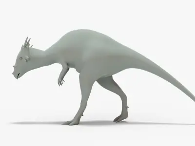Dracorex Rigged Basemesh Low-poly 3D model