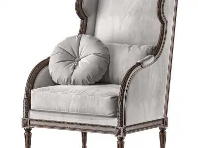 chairish armchair art 4353 3D model