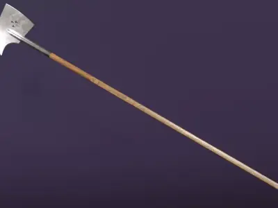 Swiss Halberd Low-poly 3D model