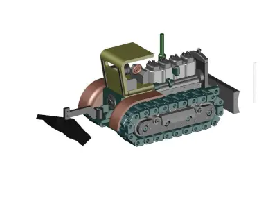 SOVIET TRACTOR S-60 3D print model