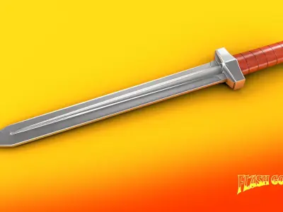 Flash Gordon Movie 1981 Ming Guard Sword  3D model