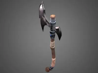 Axe 3D model Low-poly 3D model
