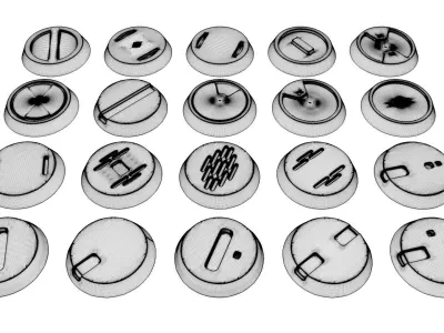 robotic hardsurface parts Free 3D model