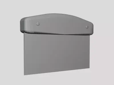 Pastry Dough Scraper - Geometry Only No Textures No Materials 3D model