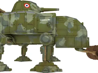 Dieselpunk Tank 3D model