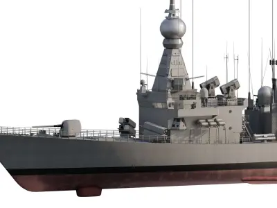 Multirole frigate 3D model
