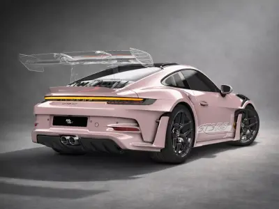 Porsche 992 GT3 RS Glasswing 3D model