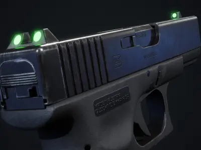 Glock Low-poly 3D model