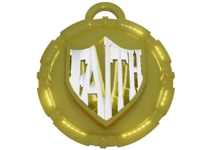 Shield of Faith Madallion 3D model