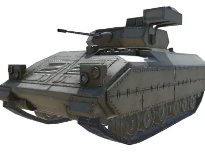 Low Poly M2 Bradley Low-poly 3D model