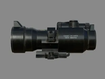Weapon - Scope - 05 - Aimpoint2X Low-poly 3D model