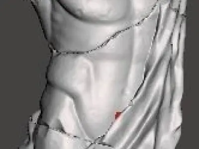 ANTIQUE MALE TORSO 3D print model