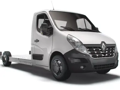Renault Master FWD LL35 L3H1 Platform Cab 2014 3D model