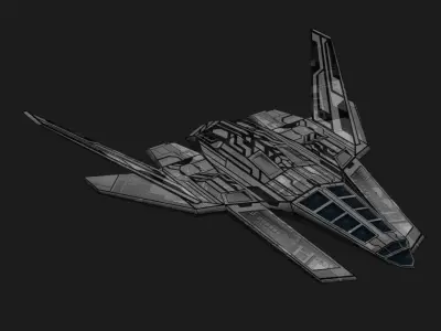 AES-1 Spaceship 3D model