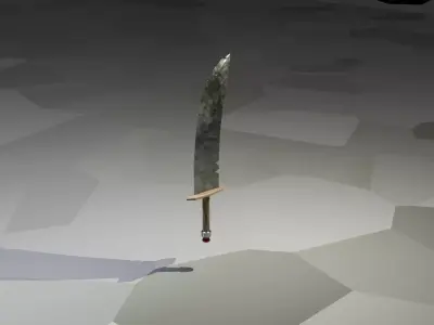Lowpoly Sword Free low-poly 3D model