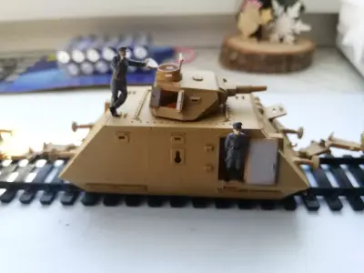 Armored train H0 scale 3D print model