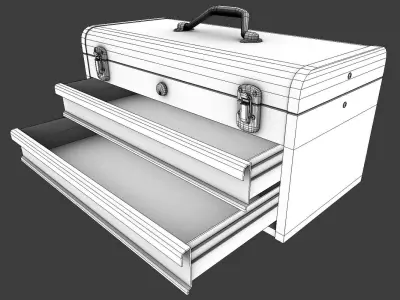 Toolbox Low-poly 3D model shop