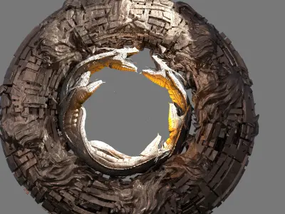 Snake arena Ring 1  3D model