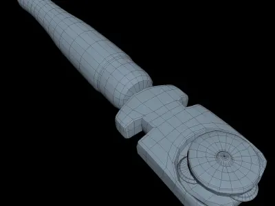 Glass Cutter Middle Poly 3D model