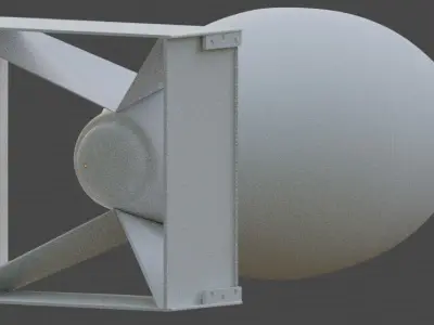 1940s Atomic Bomb 3D model