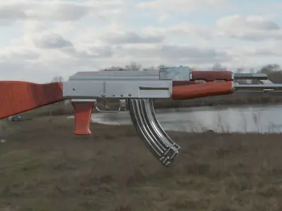 ak 47  3D model