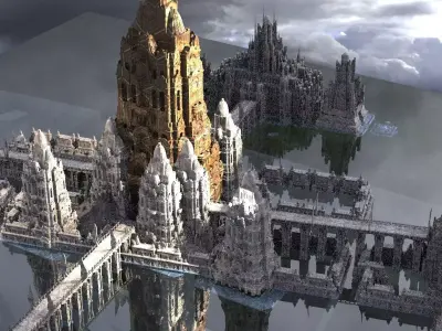 El Dorado City part 1 Kit bash 3D model