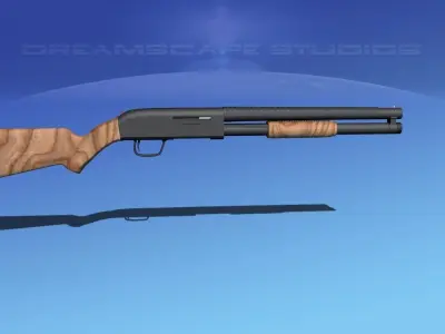 Tactical 12 Gauge Shotgun Woodstock 3D model