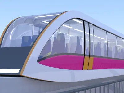 Monorail train concept 2023 IV 3D model