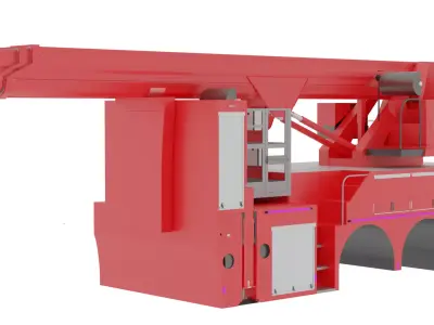 Hilton 320T Aerial Platform 3D model