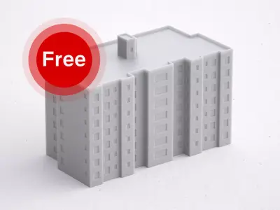 Free 3D Print miniature building RB-US-NY-040 Free 3D print model purchase