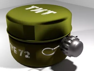 Landmine Anti Personnel Blast Mine 3D model