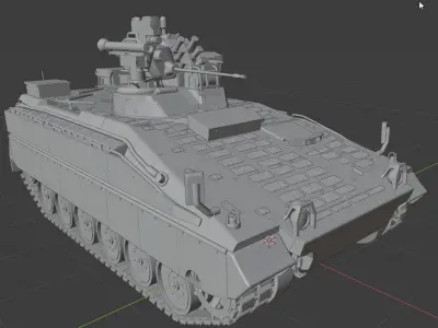 Pre Supported H0 Scale Marder 1A5A1 IFV 3D print model