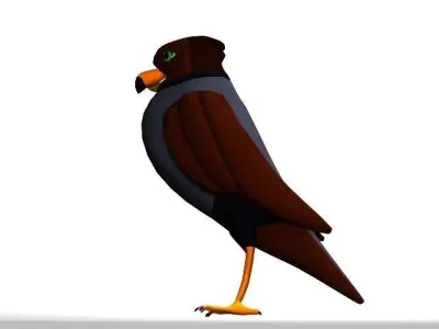 Cartoon Eagle  3D model