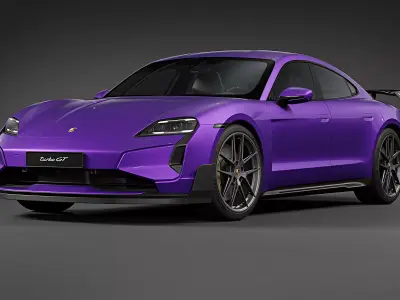 2025 Porsche Taycan Turbo GT Weissach Package 3D model