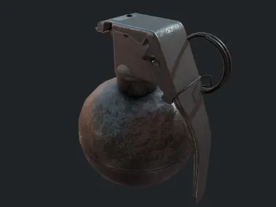 Grenade M-67 Low-poly 3D model