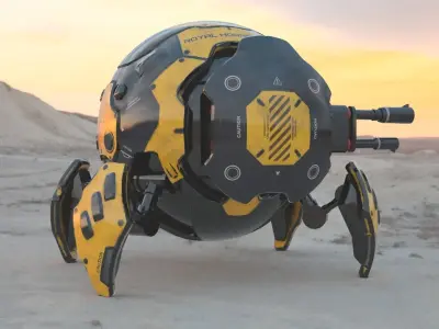 Robot ball 3D model