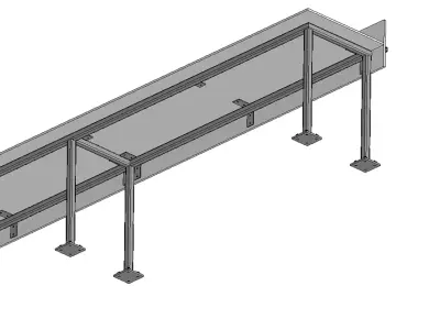 Table for working on the terrace 3D model
