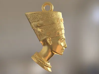 Nefertiti Pendant Free 3D print model purchase