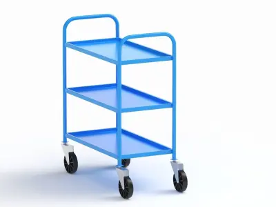 Service Trolley 3D model get