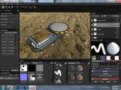 Dizzy computer screen showing vehicle Free low-poly 3D model