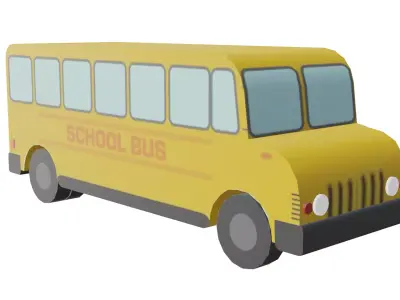 School Bus Free 3D model purchase