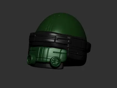 helmet high poly sculpt 3d printable ver 7 3D model 3D model 5