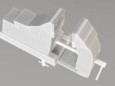 Used Vise 3D model