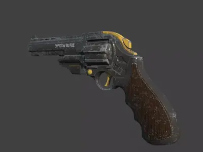 Future Sci-Fi Revolver 3D model