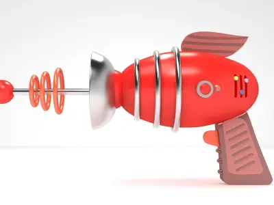 Retro Ray Gun 3D model
